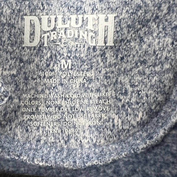 Duluth Trading Heathered Fleece Winter Vest Zippered Pockets Women's Medium - Picture 5 of 6